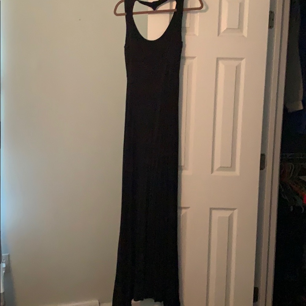 Black maxi dress